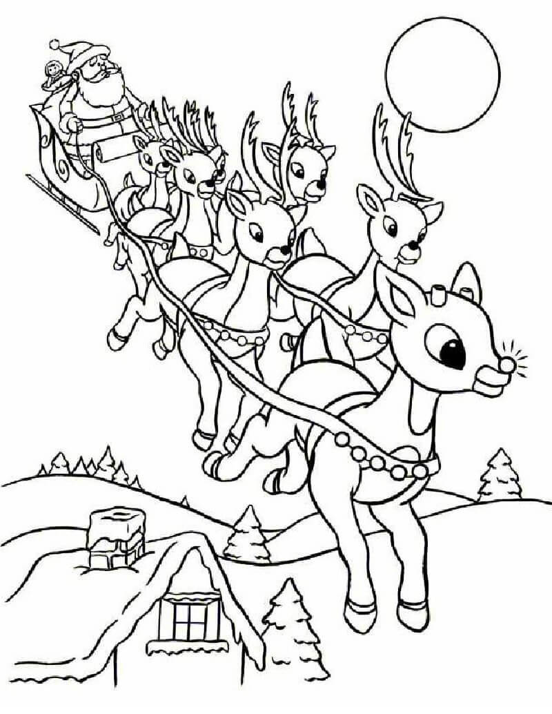 Rudolph Coloring Pages2