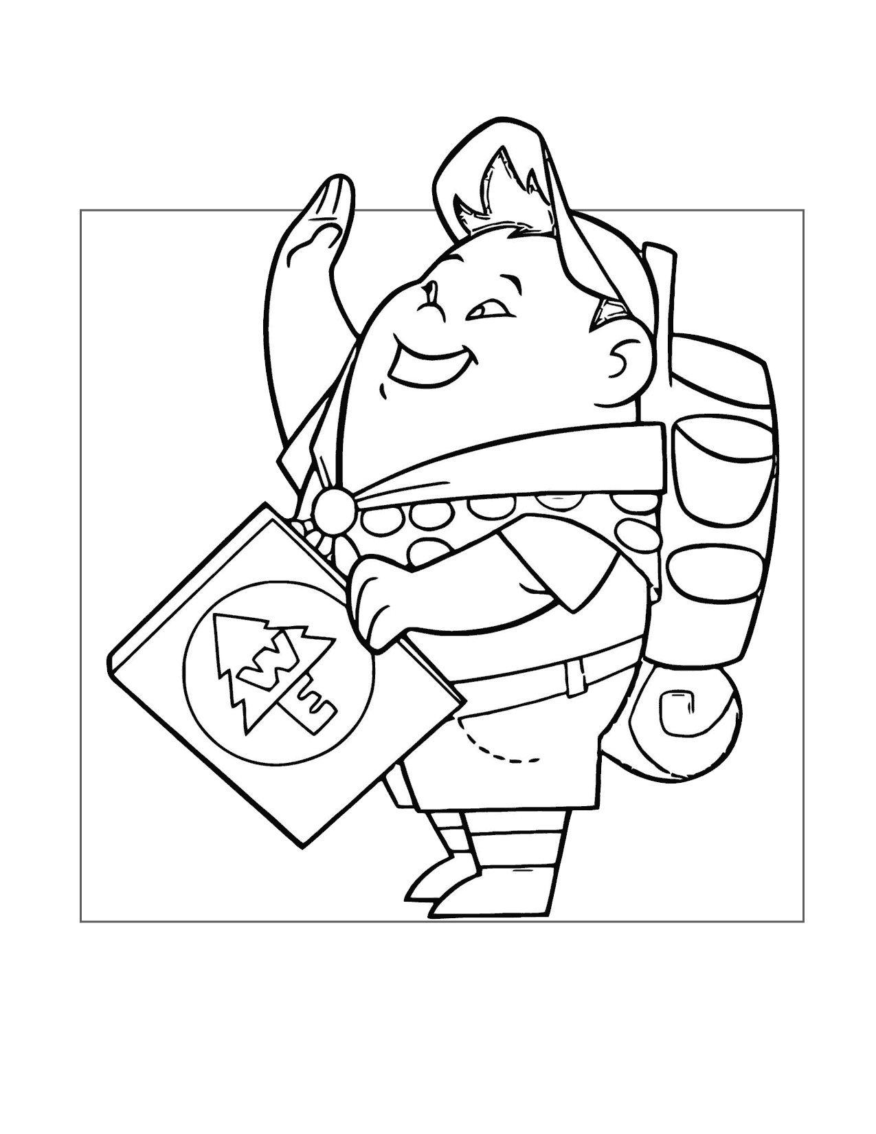 Russell Up Coloring Page