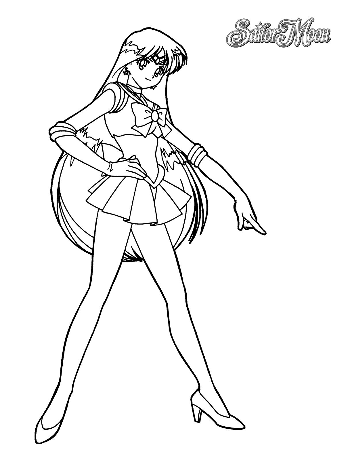 Sailor Mars Coloring Pages
