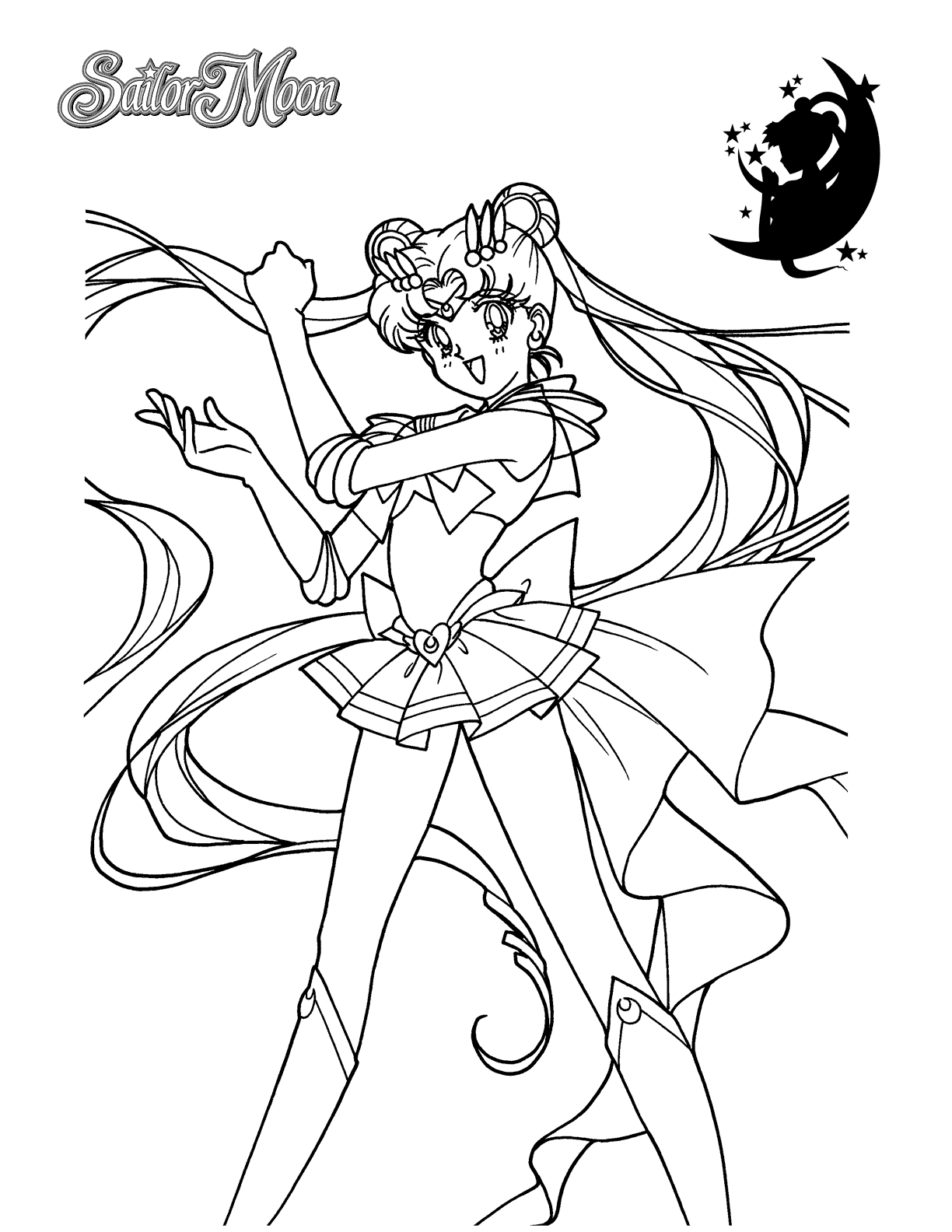 Sailor Moon Printable Coloring Page