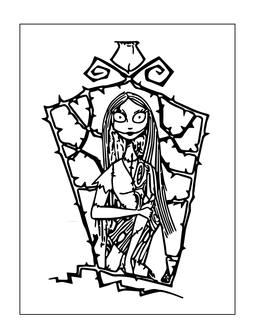 Sally Nightmare Before Christmas Coloring Pages