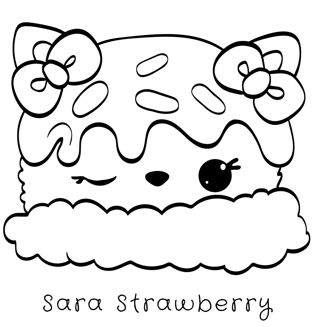 Sara Strawberry Num Noms Coloring Pages