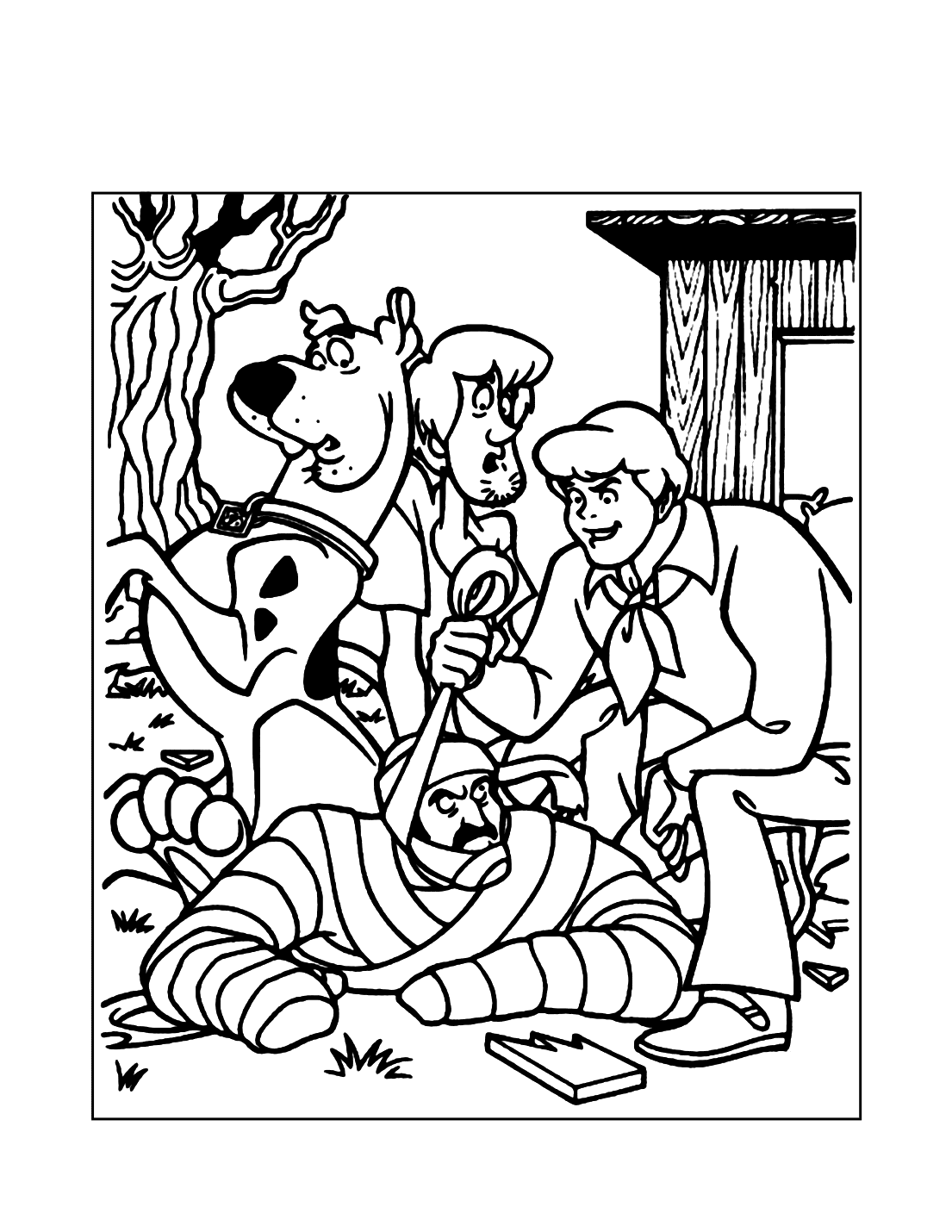 Scooby Doo Scene Coloring Page