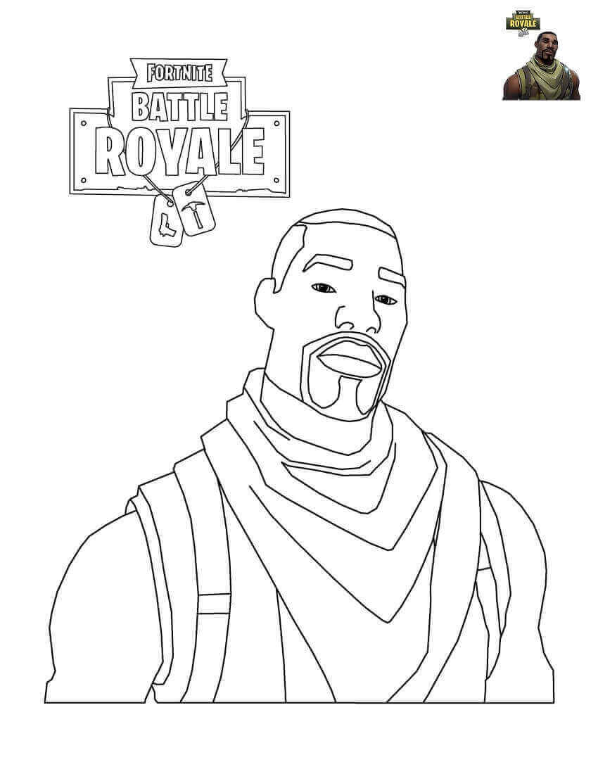 Scout Fortnite Coloring Pages