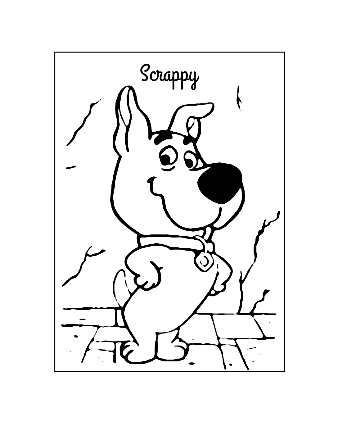 Scrappy Scooby Doo Coloring Page