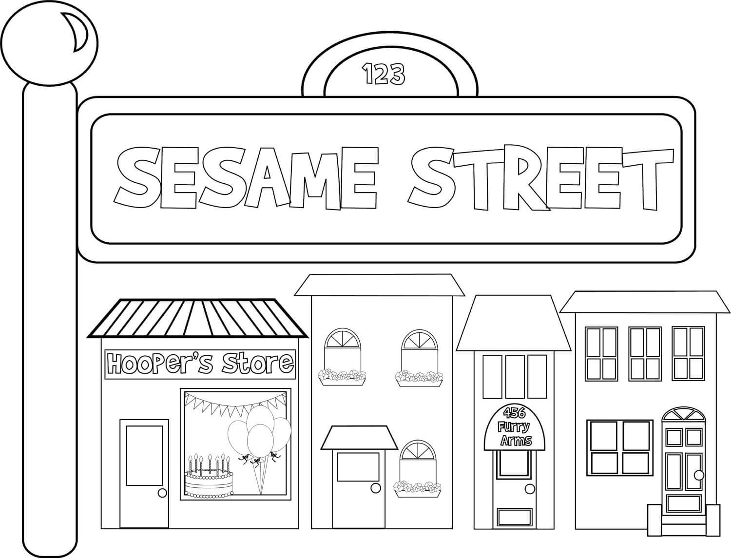 Sesame Street Coloring Pages2