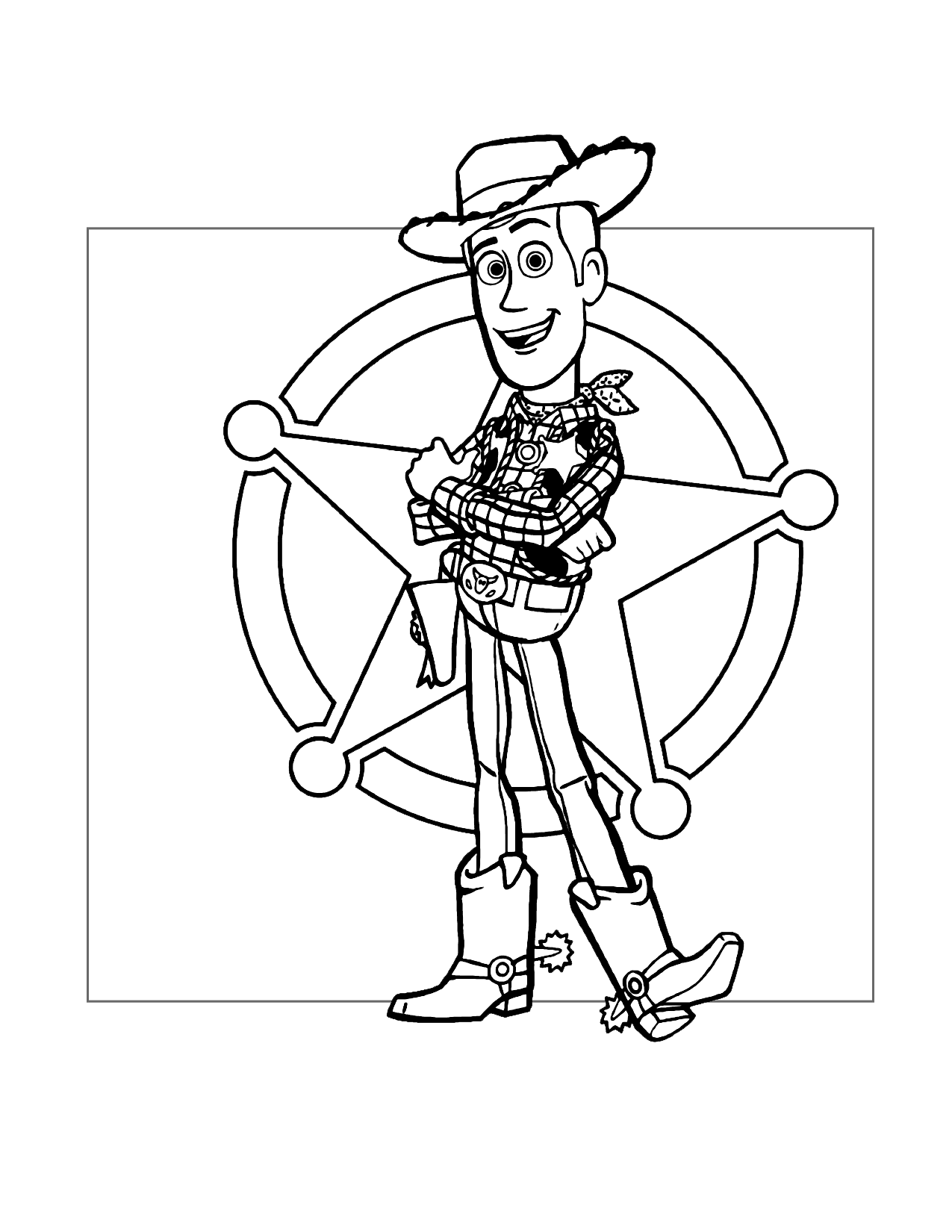 Sheriff Woody Coloring Page
