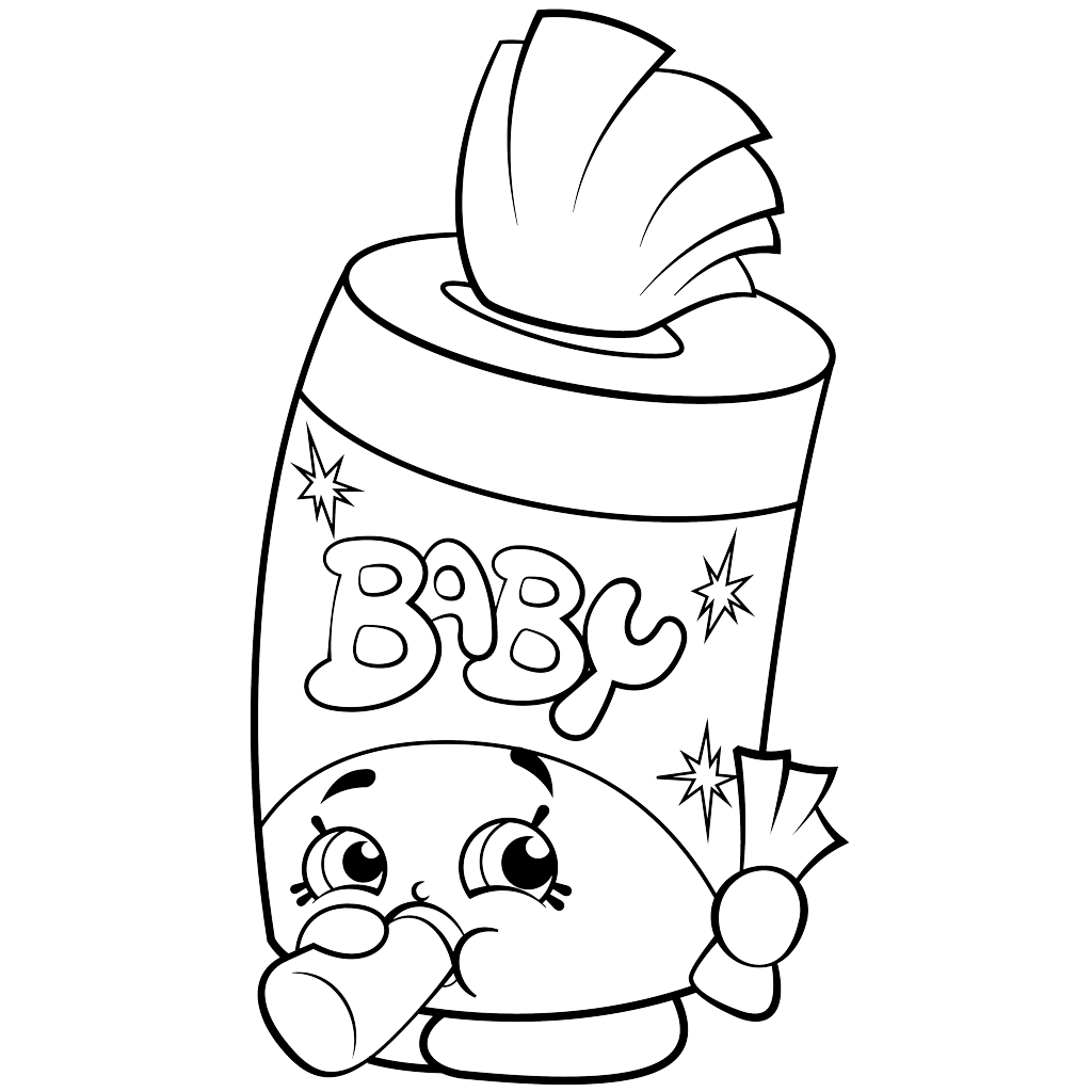 Shopkins Coloring Pages - Baby Swipes