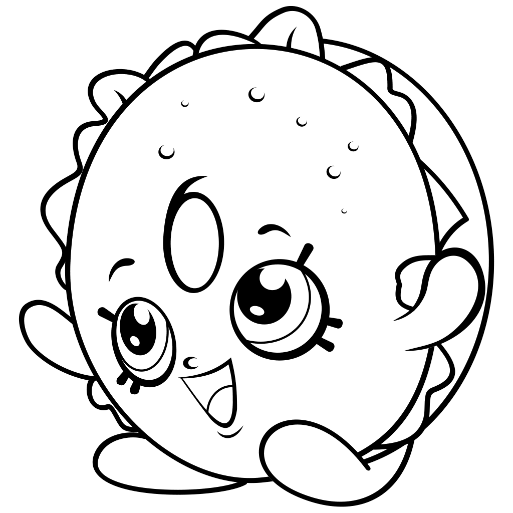 Shopkins Coloring Pages Free Coloring Pages