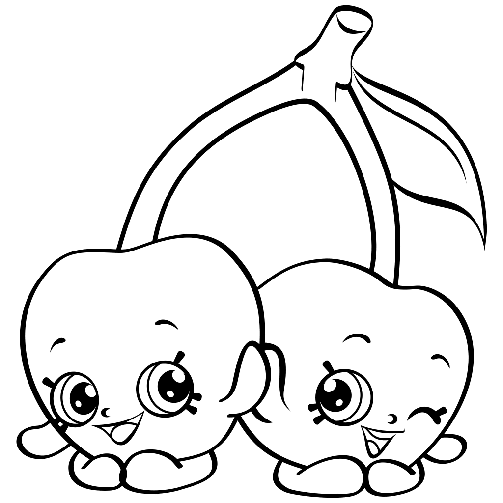 Shopkins Coloring Pages - Cheeky Cherries