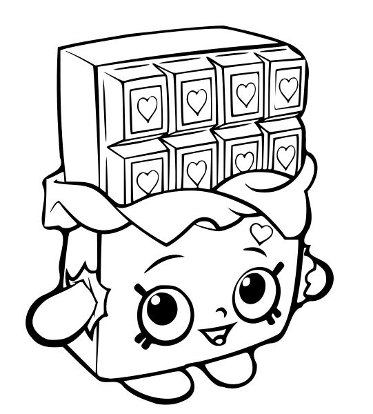 Shopkins Coloring Pages - Cheeky Chocolate