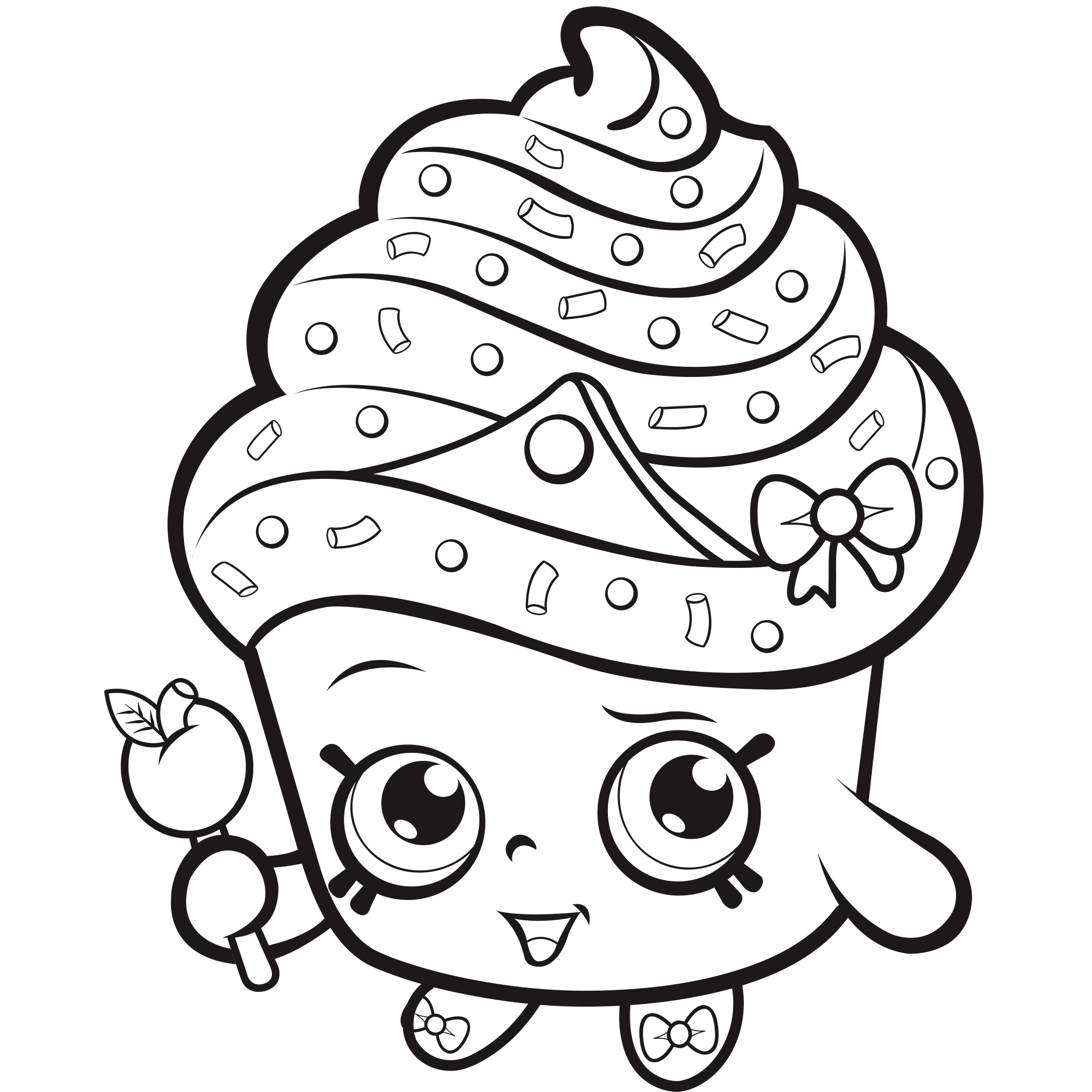 Shopkins Coloring Pages - Cupcake Queen