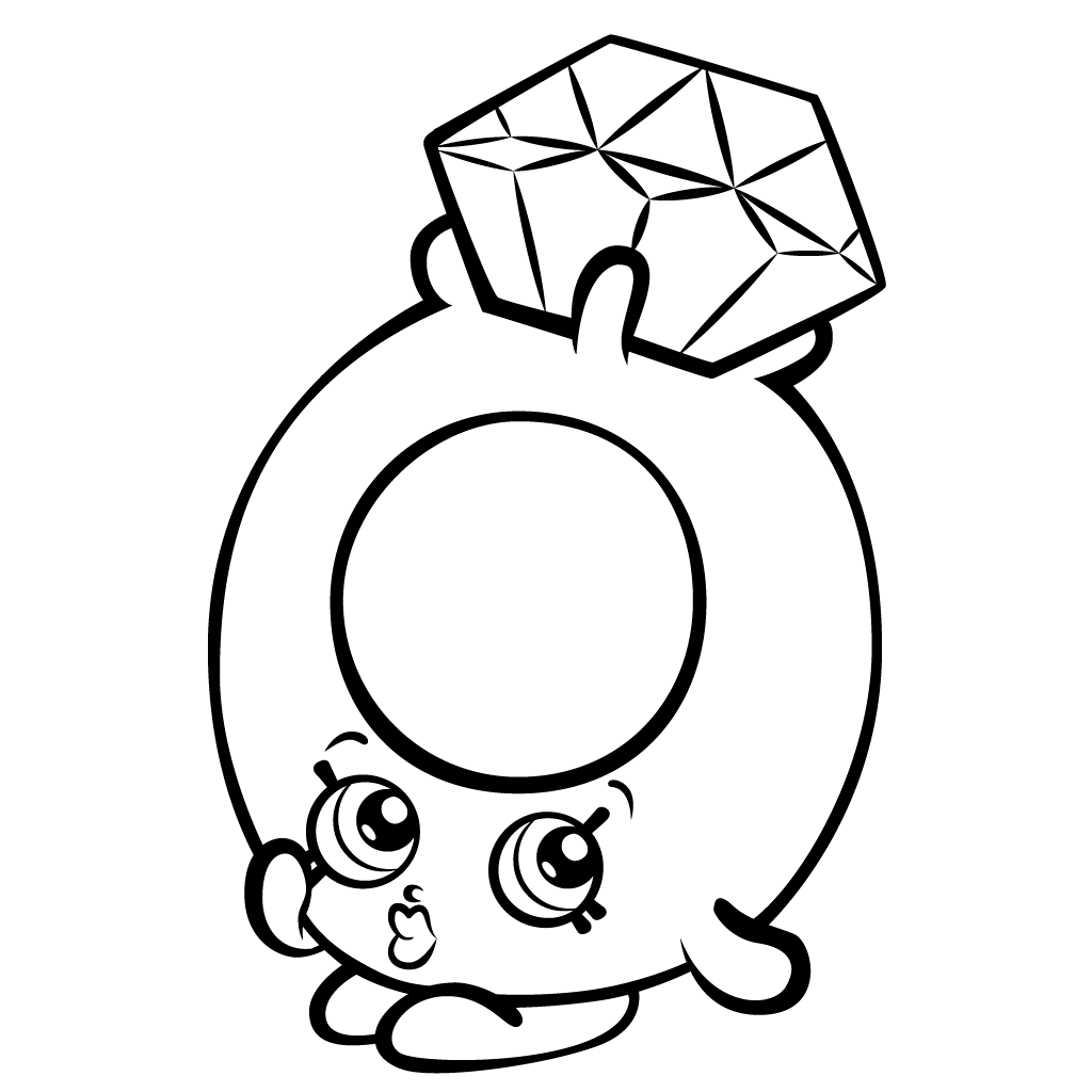 Shopkins Coloring Pages - Roxy Ring