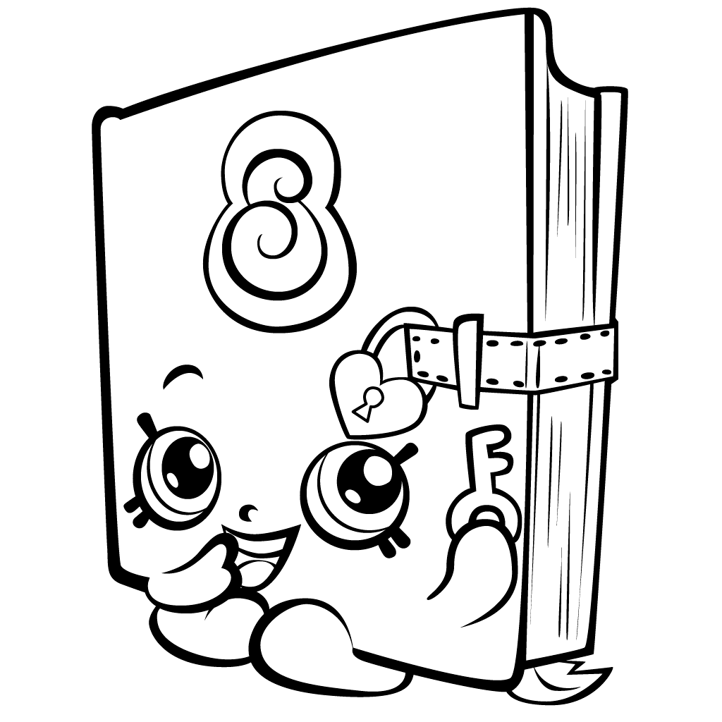 Shopkins Coloring Pages Secret Sally