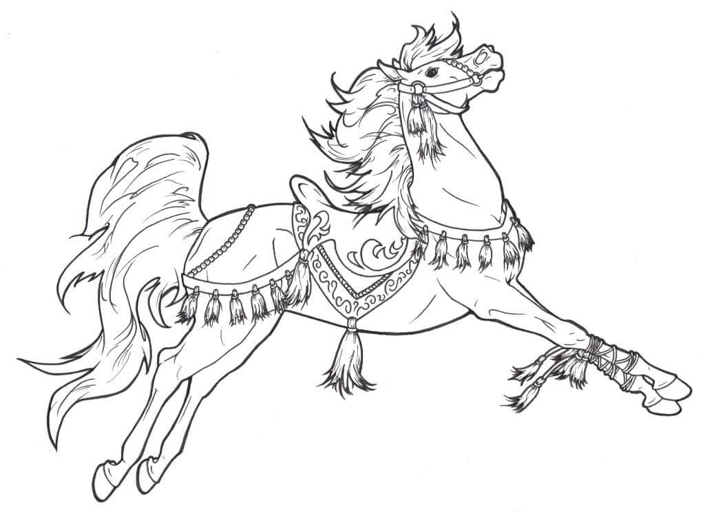 Show Horse Coloring Pages