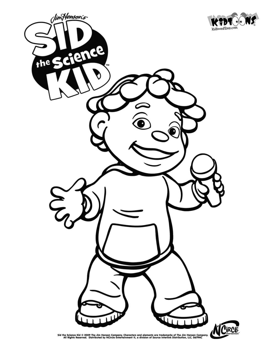 Sid the Science Kid Coloring Pages