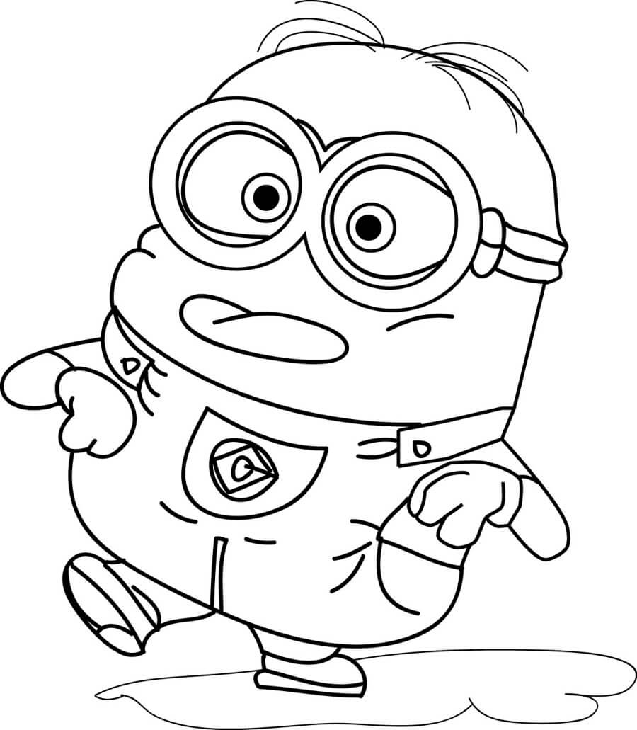 Silly Minion Coloring Pages