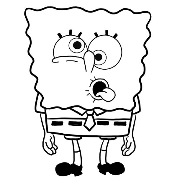 Silly Spongebob Coloring Pages