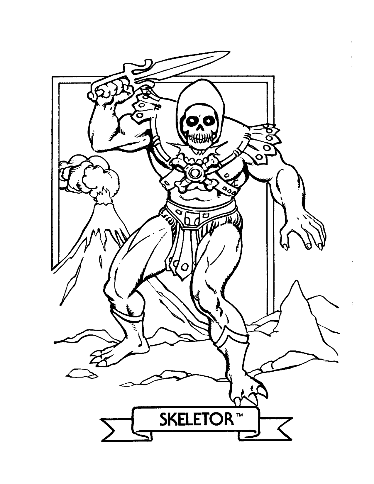Skeletor Coloring Page