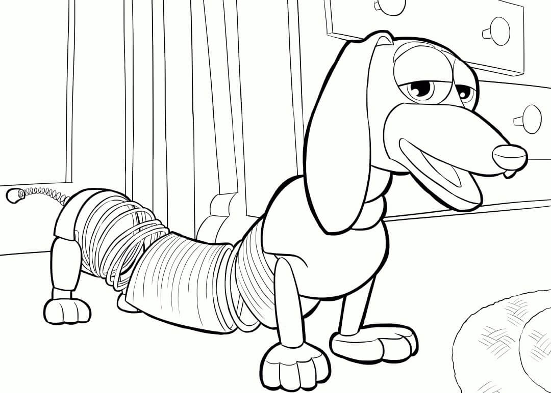 Slinky Dog Toy Story Printable Coloring Pages