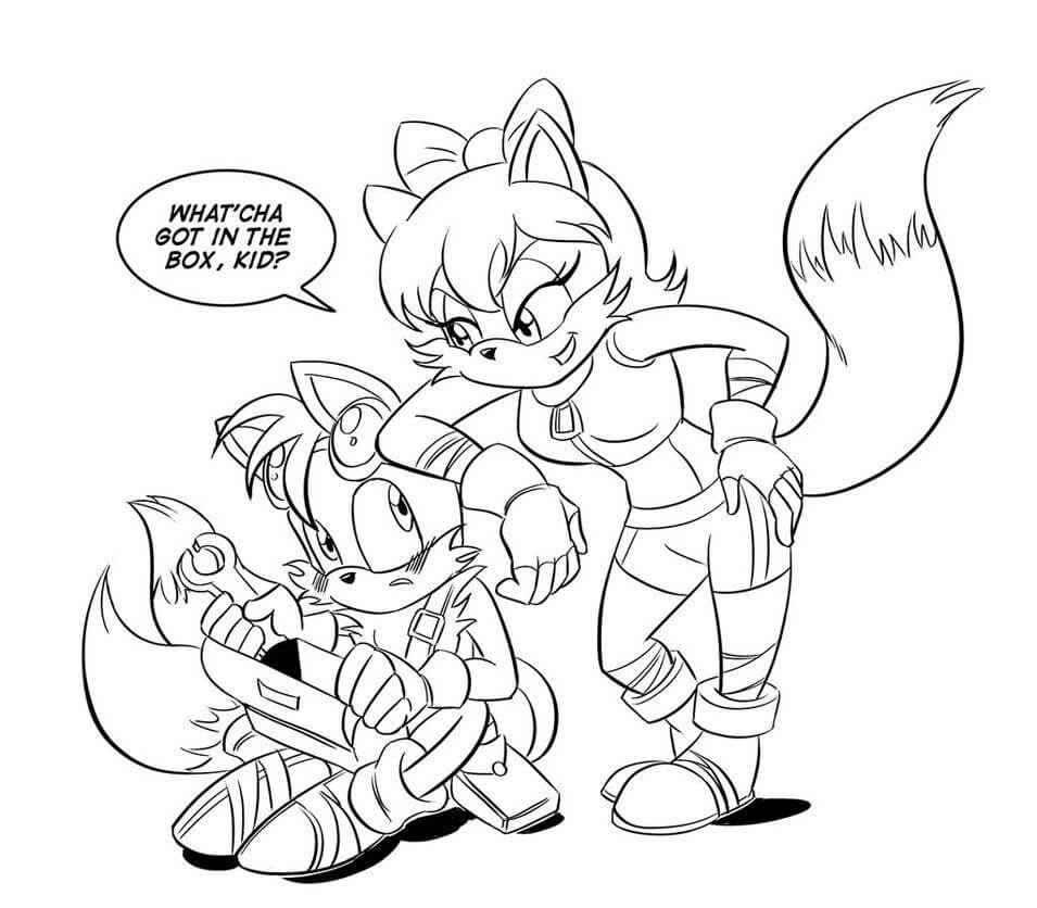 Sonic Coloring Page Characters