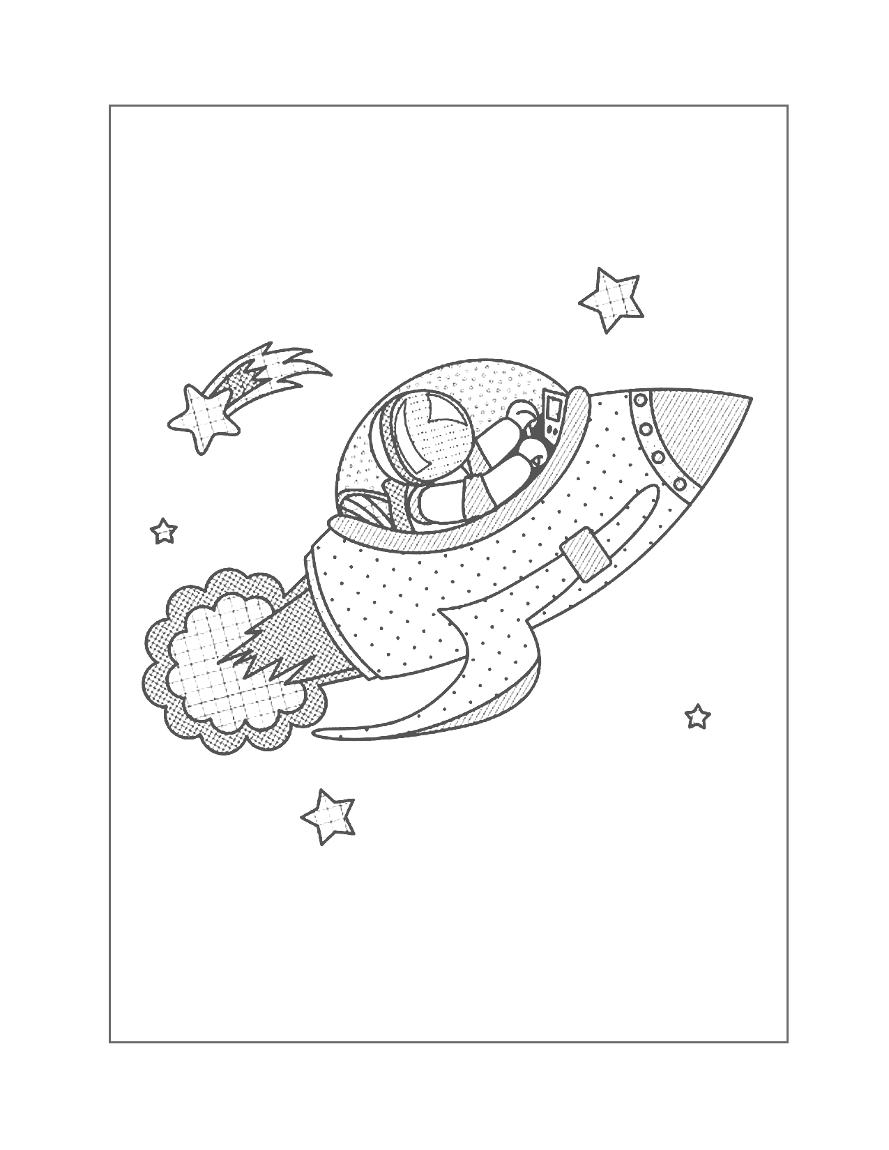 Spaceship Coloring Pages