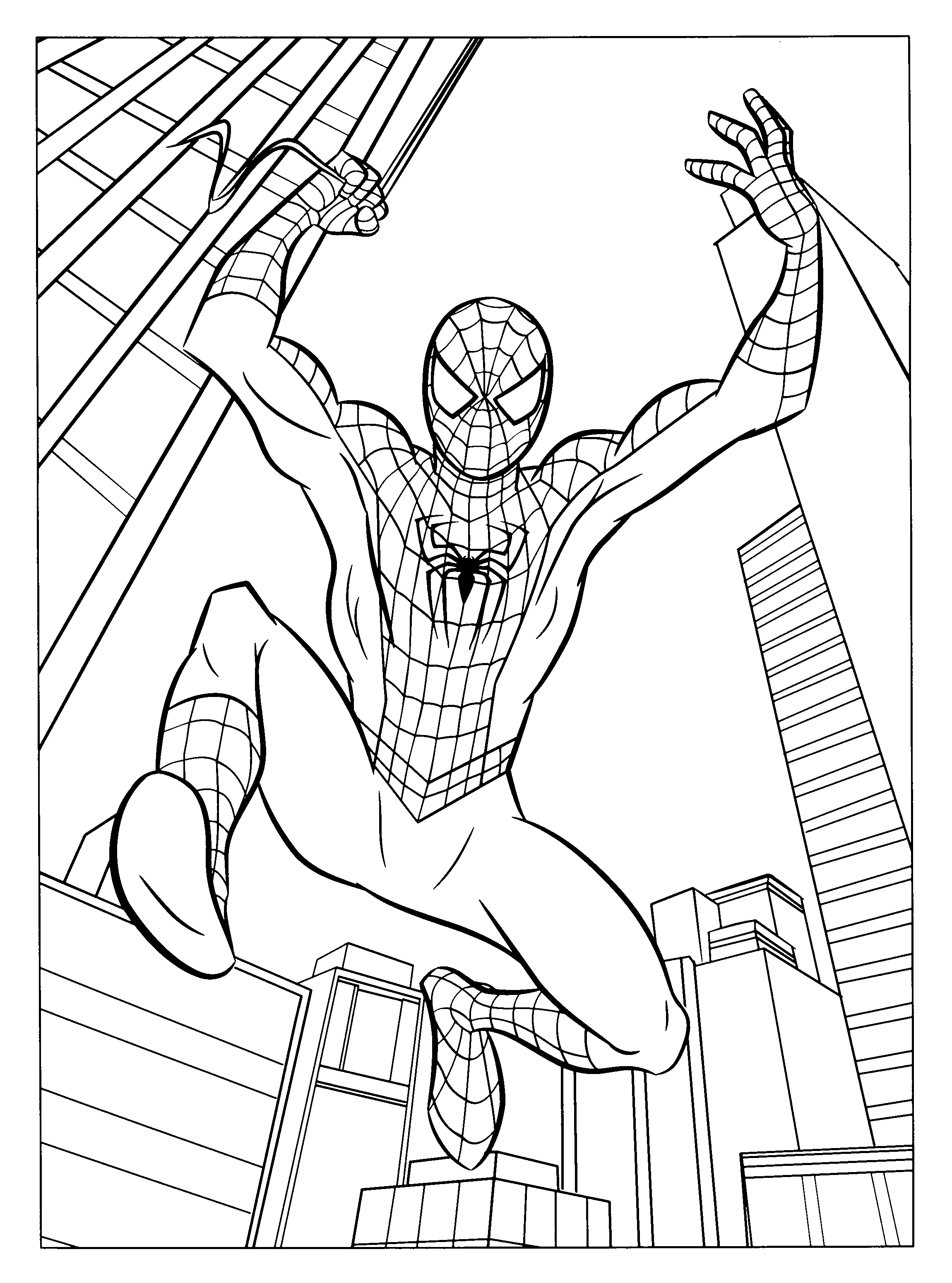 Spiderman Coloring Pages For Boys