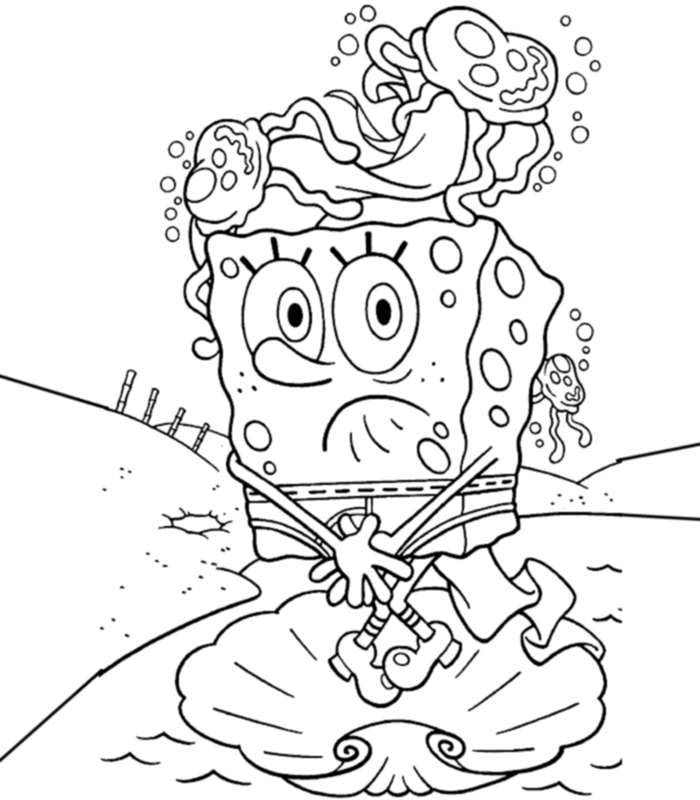 Spongebob Coloring Pages Coloring Rocks