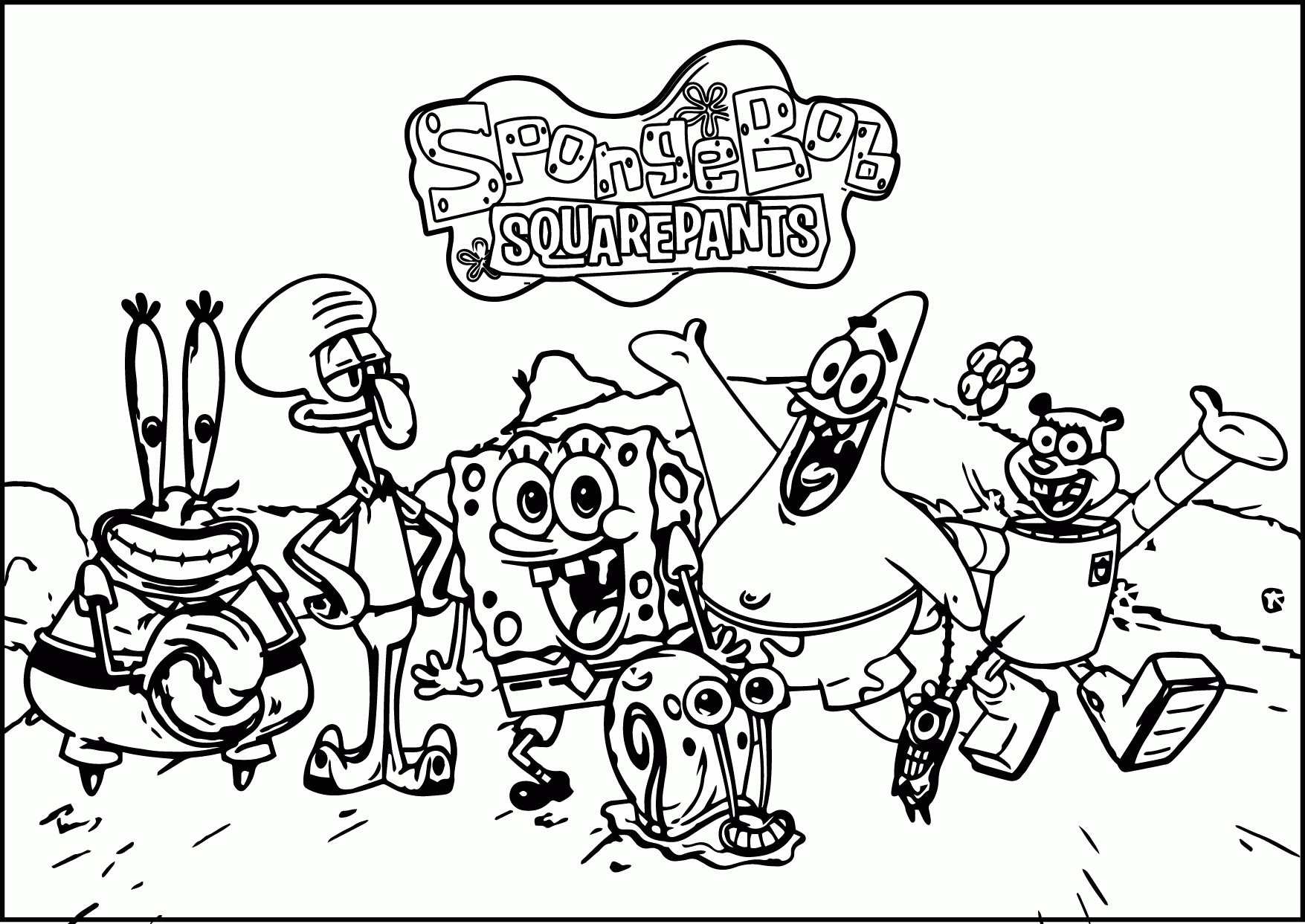 Spongebob Squarepants Coloring Pages