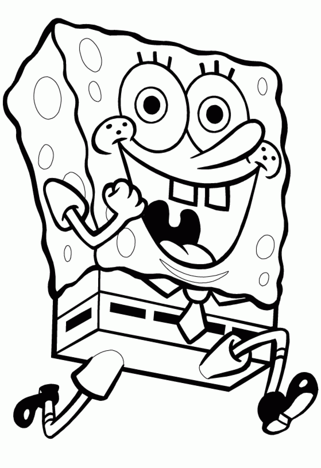Spongebob is Ready Coloring Pages