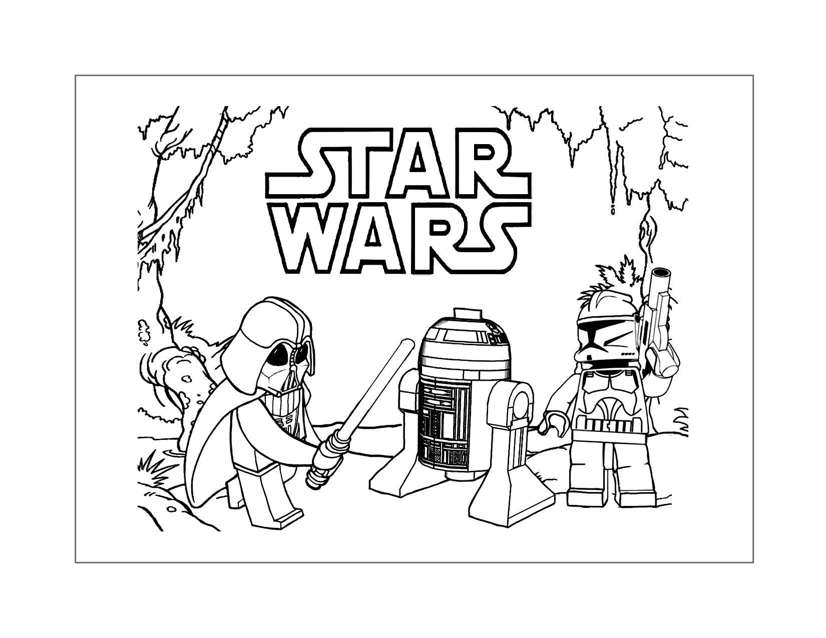 Star Wars Lego Coloring Page