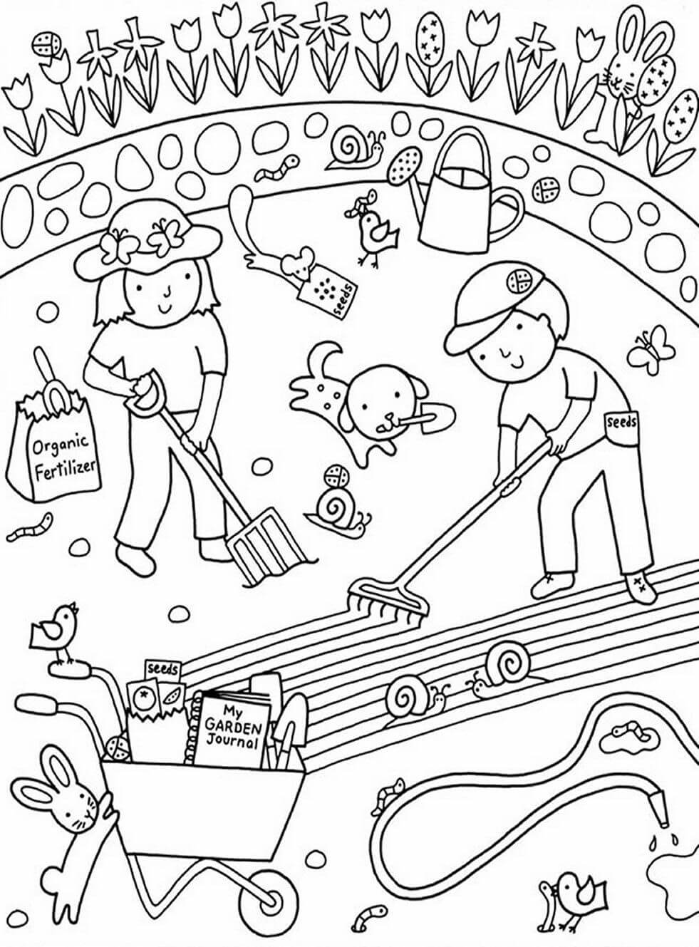 Starting a Garden Coloring Page
