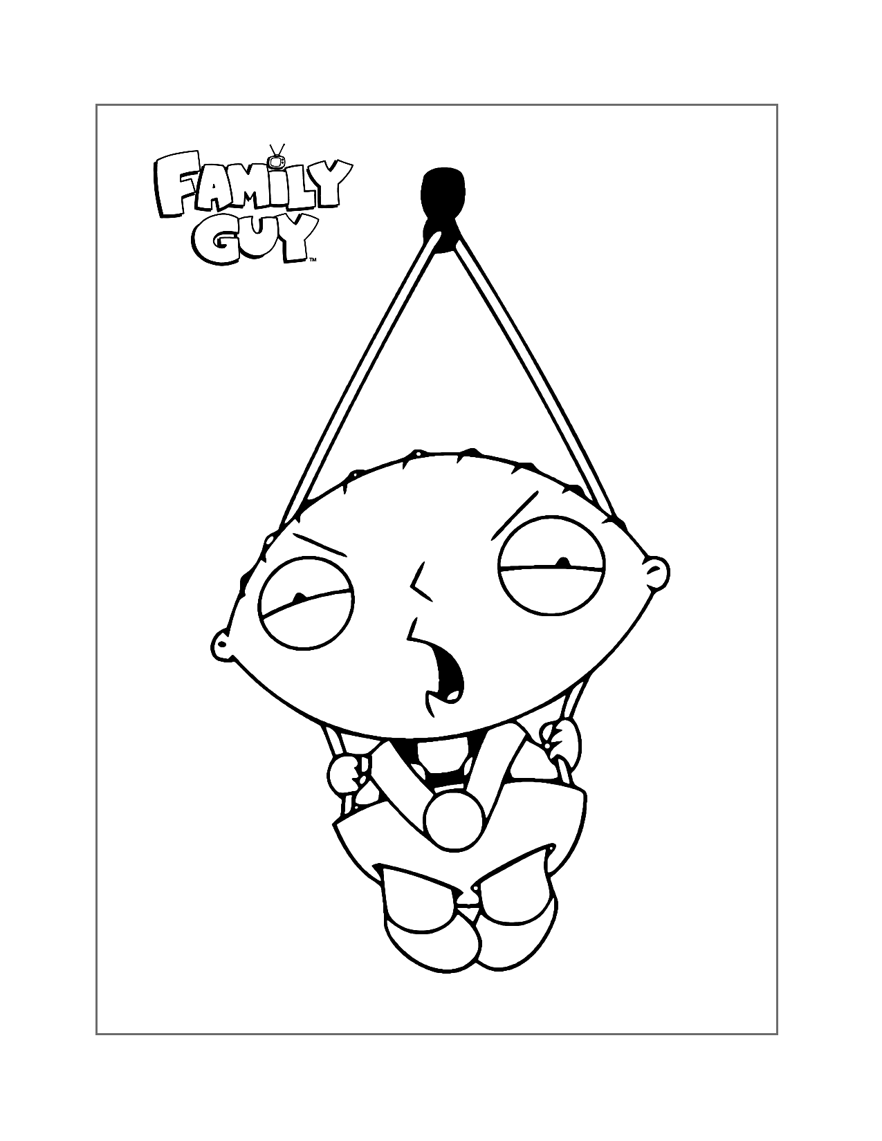 Stewie In A Jumper Coloring Page