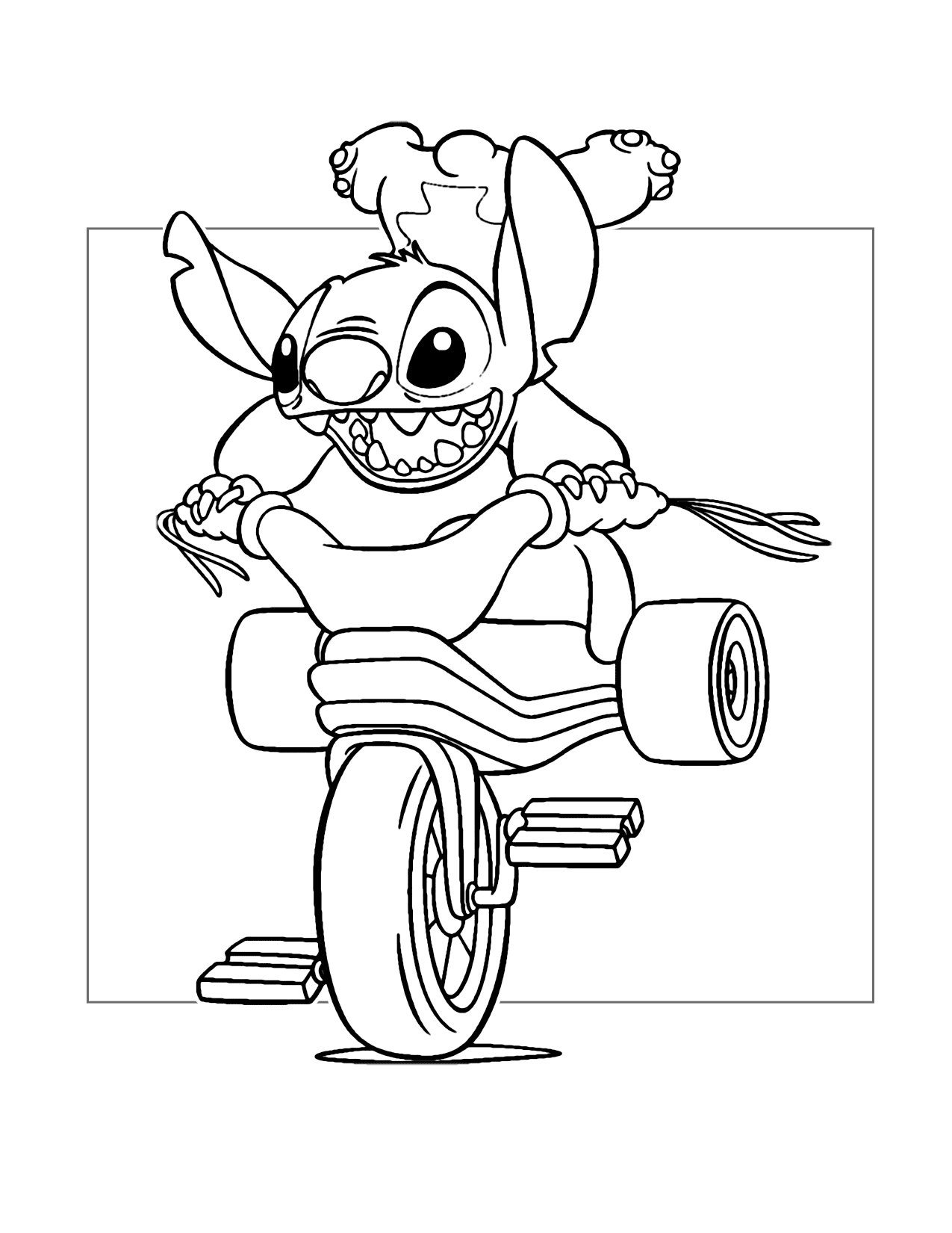 Stitchs Wild Ride Coloring Page