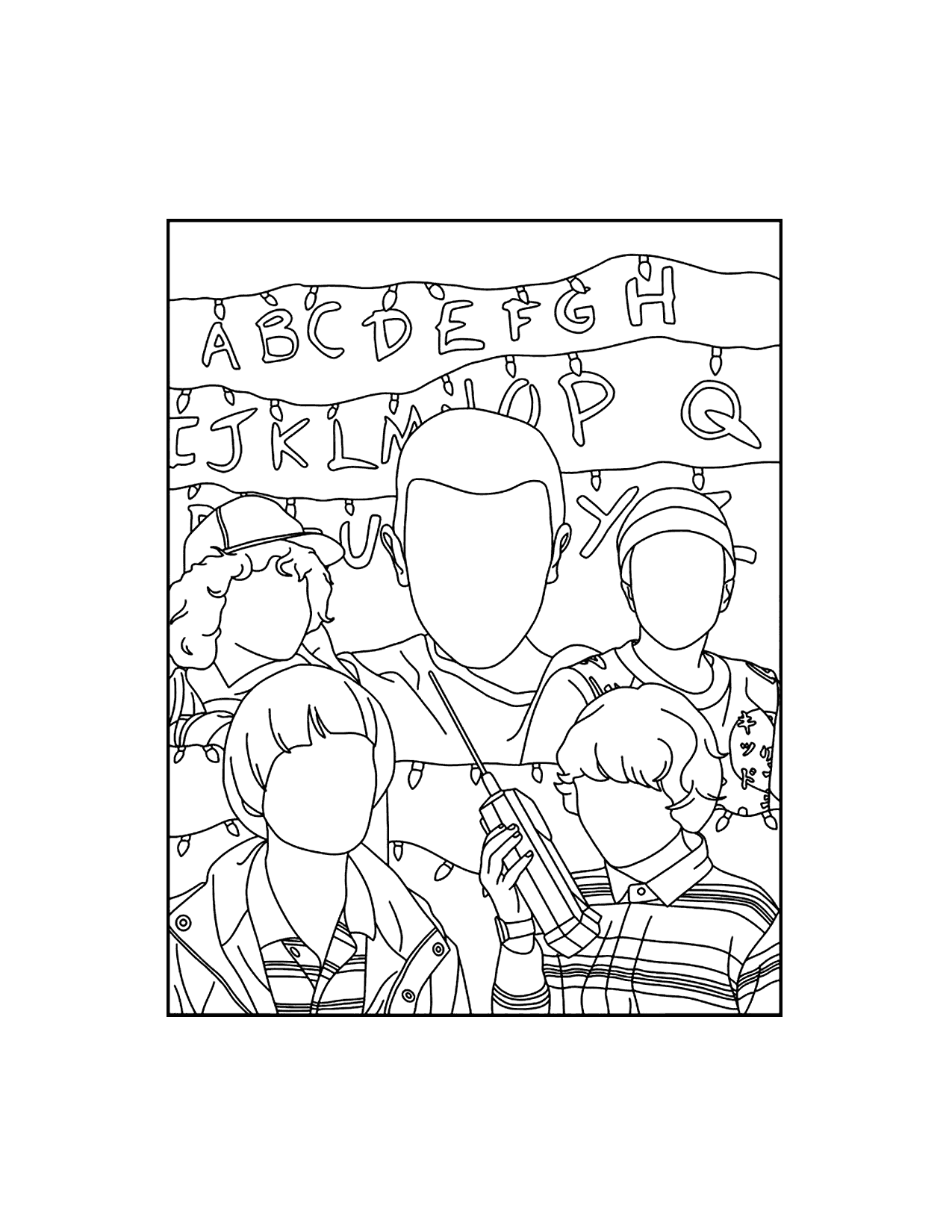 Stranger Things Coloring Pages
