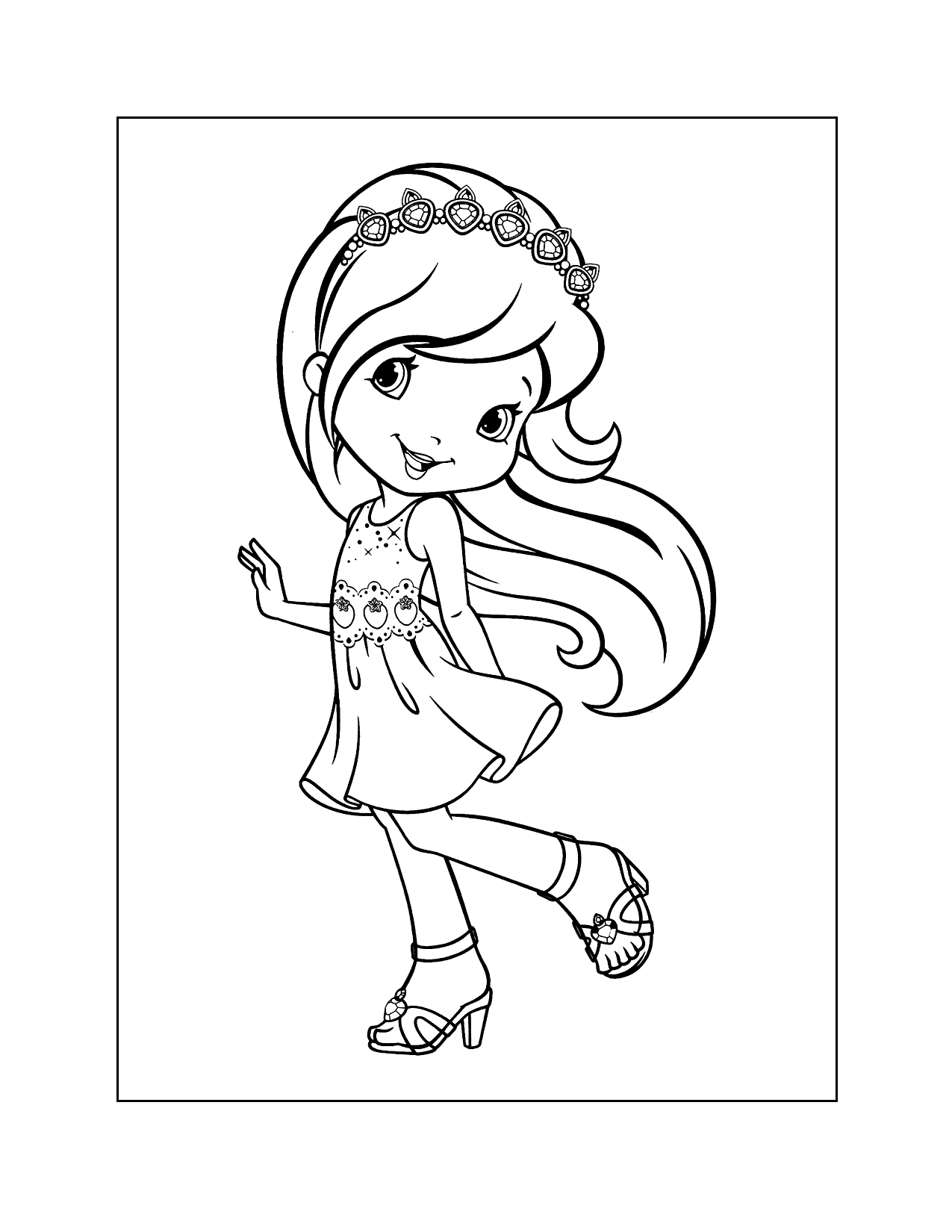 Strawberry Shortcake 2009 Character Coloring Page