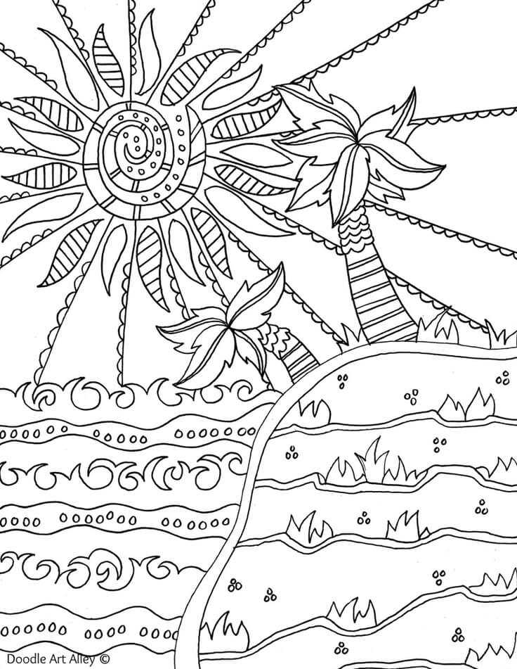 summer coloring pages – coloringrocks