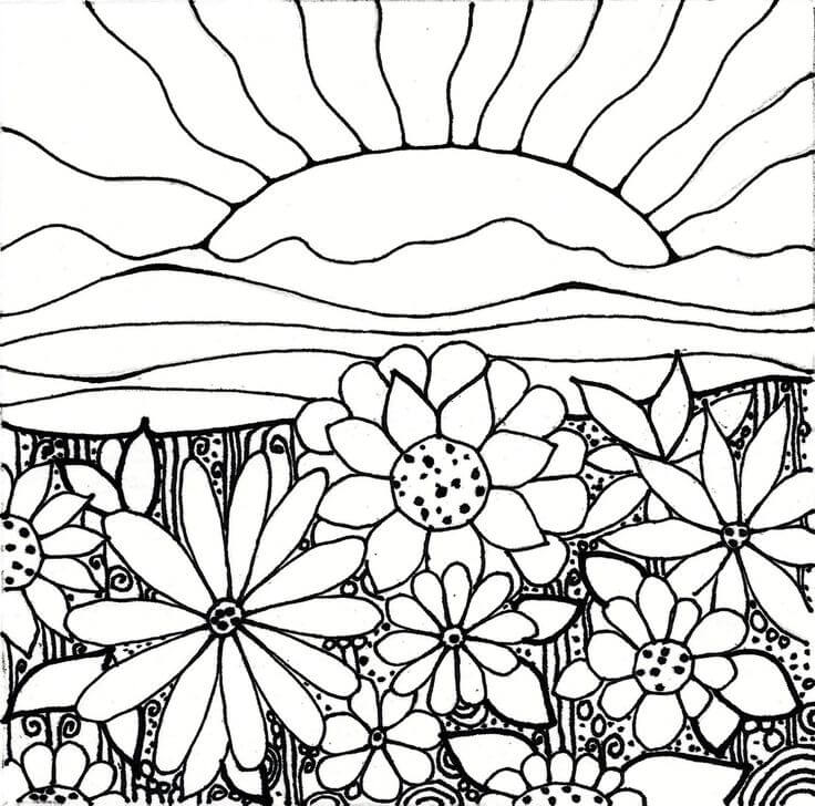 flower coloring pages – coloringrocks