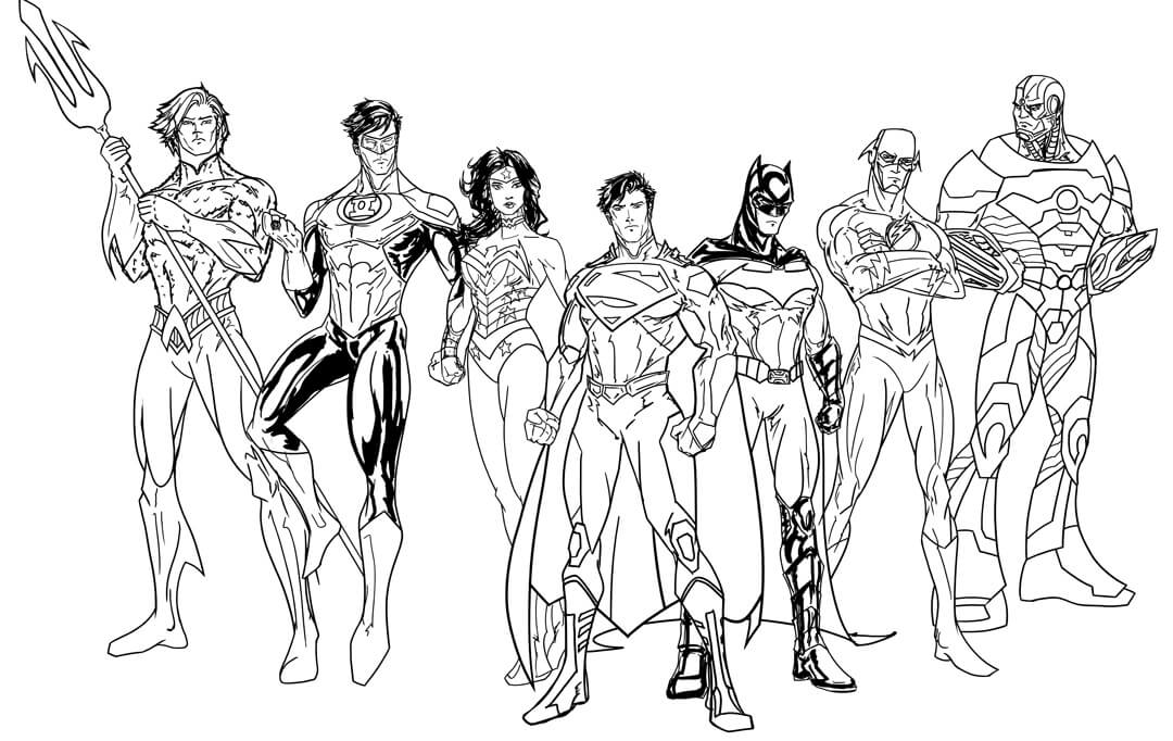 Superhero Coloring Pages - DC