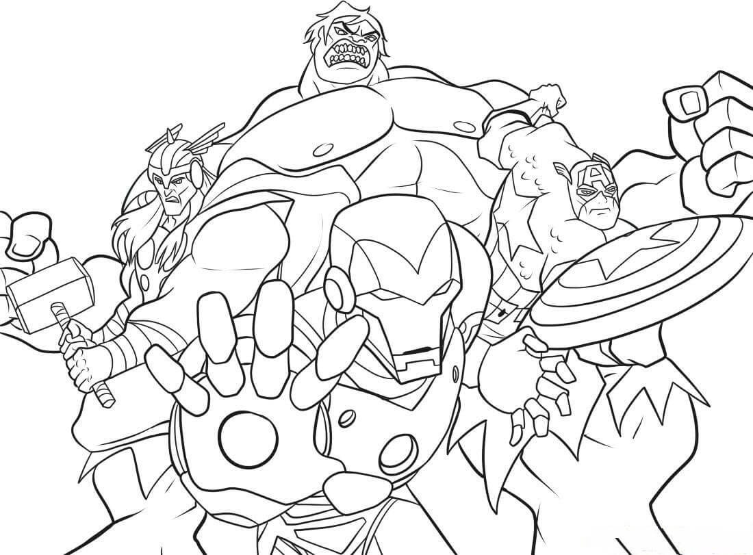 Superhero Coloring Pages Marvel Characters
