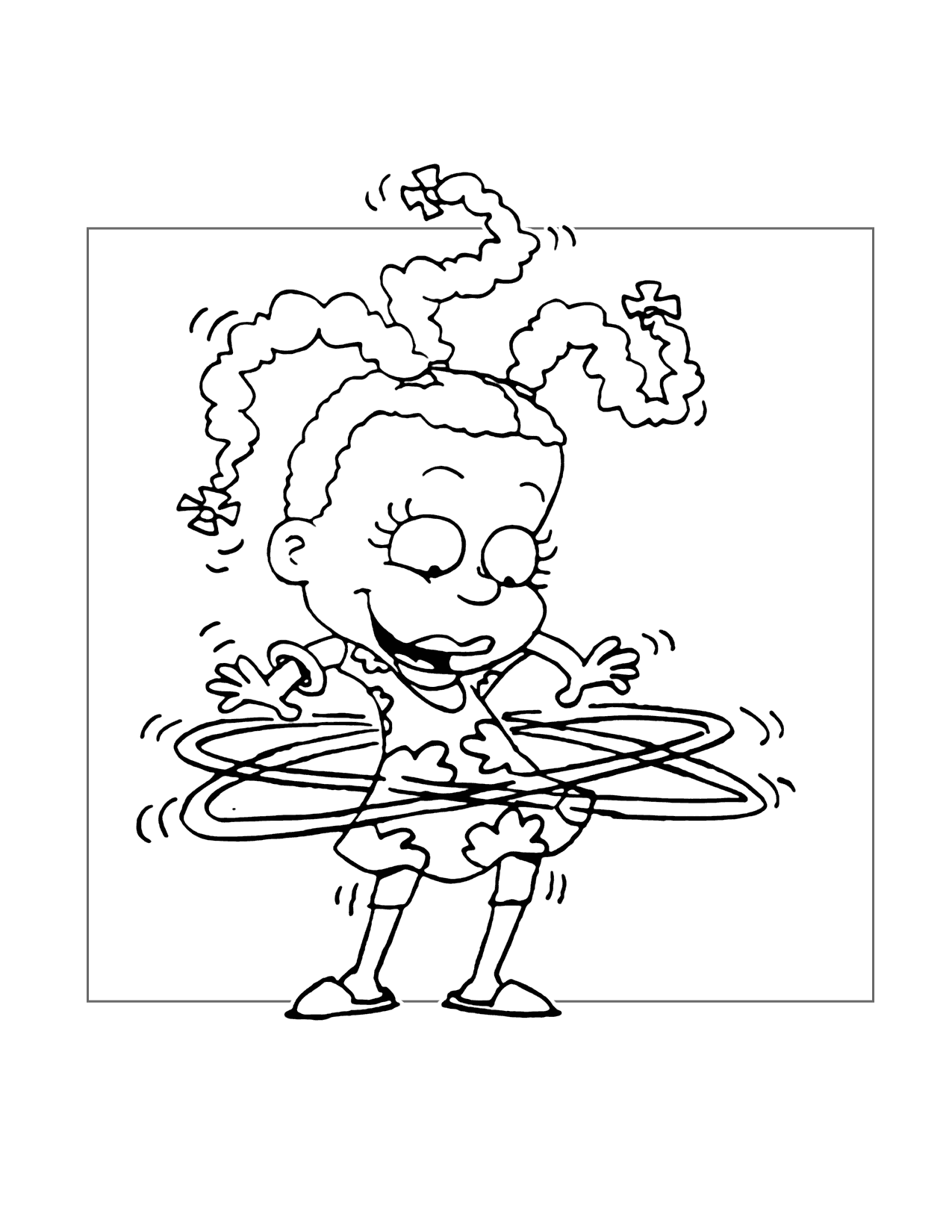 Susie Hula Hoops Rugrats Coloring Page