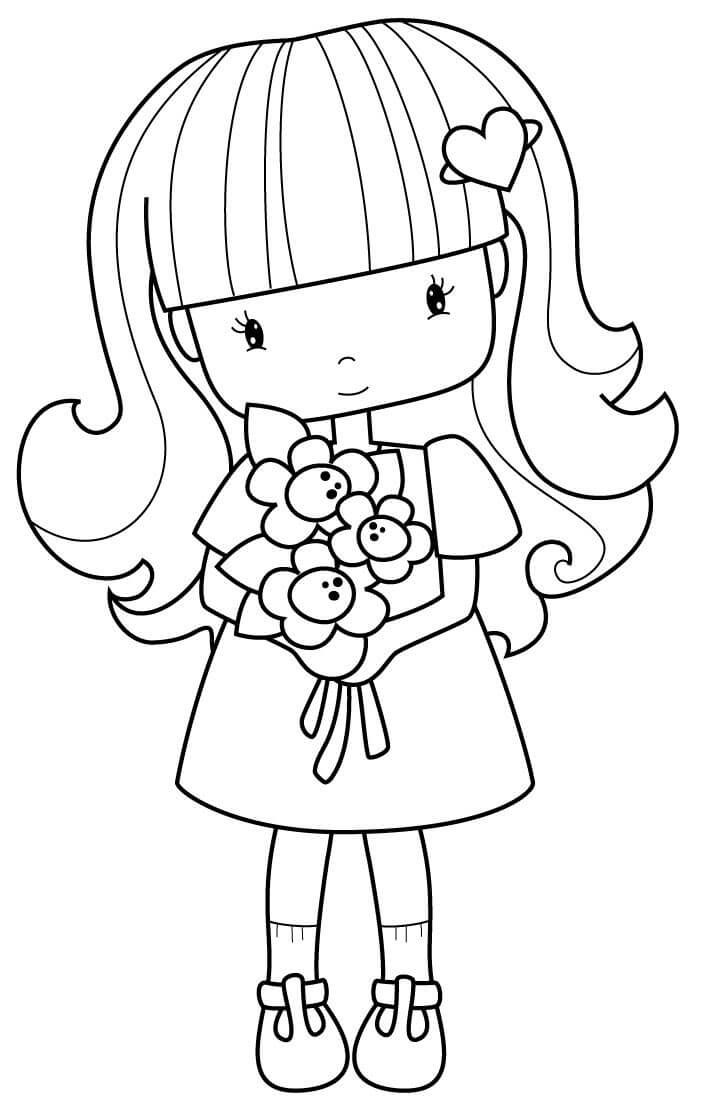Sweet Girl Coloring Pages