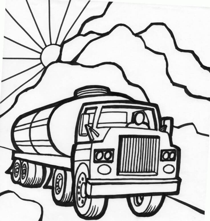 Truck Coloring Pages ⋆ coloring.rocks!