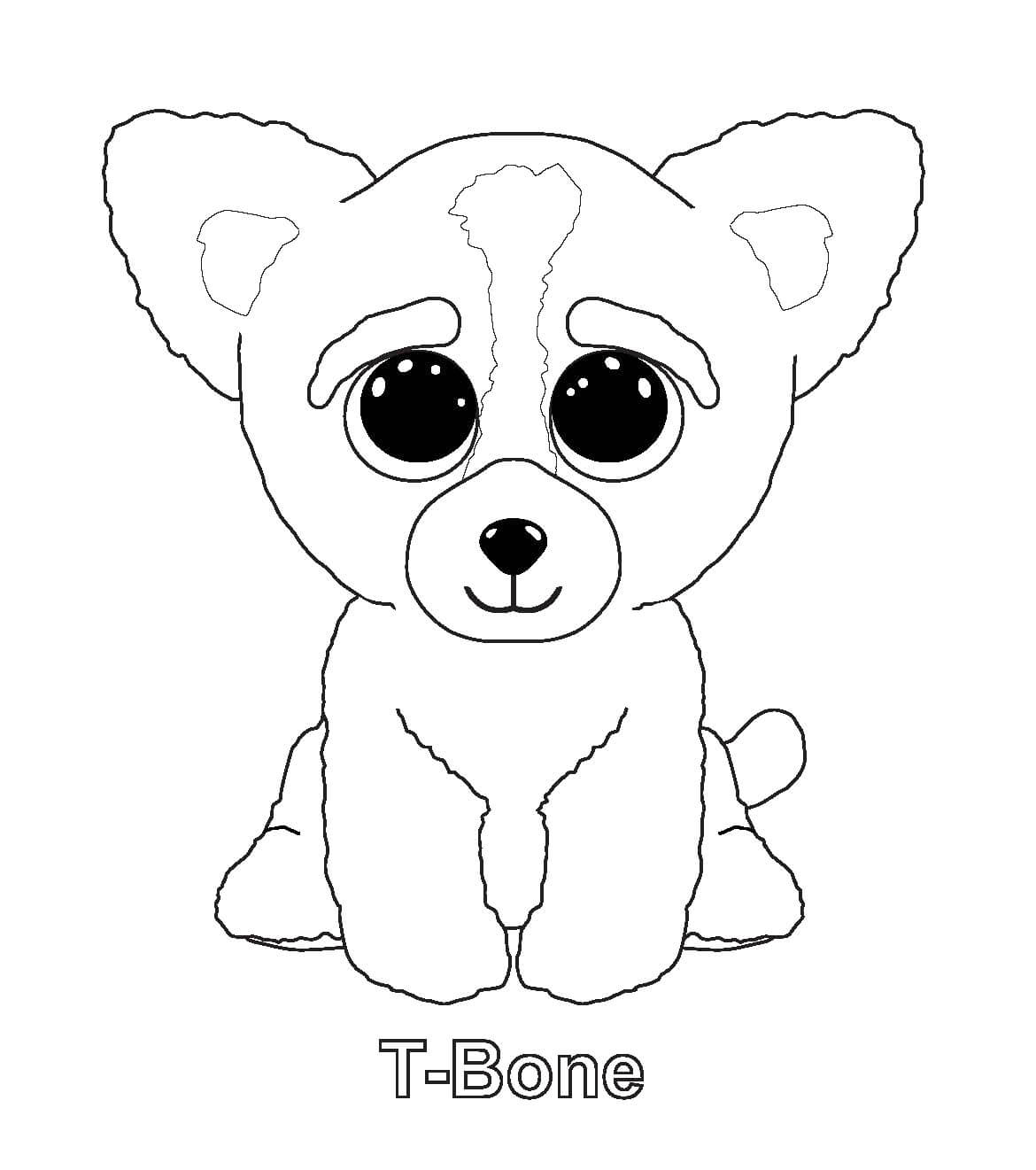 Tbone Beanie Boo Coloring Pages