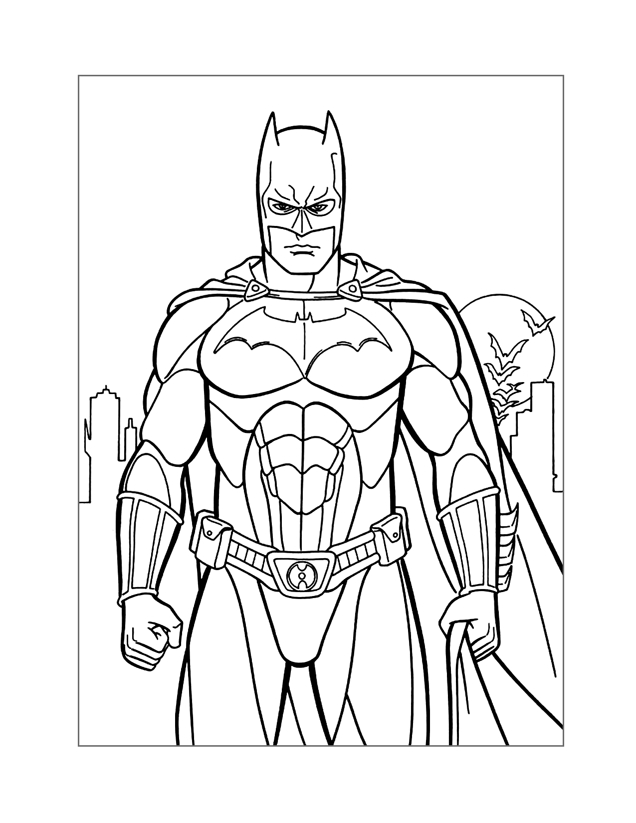 The Batman Coloring Page
