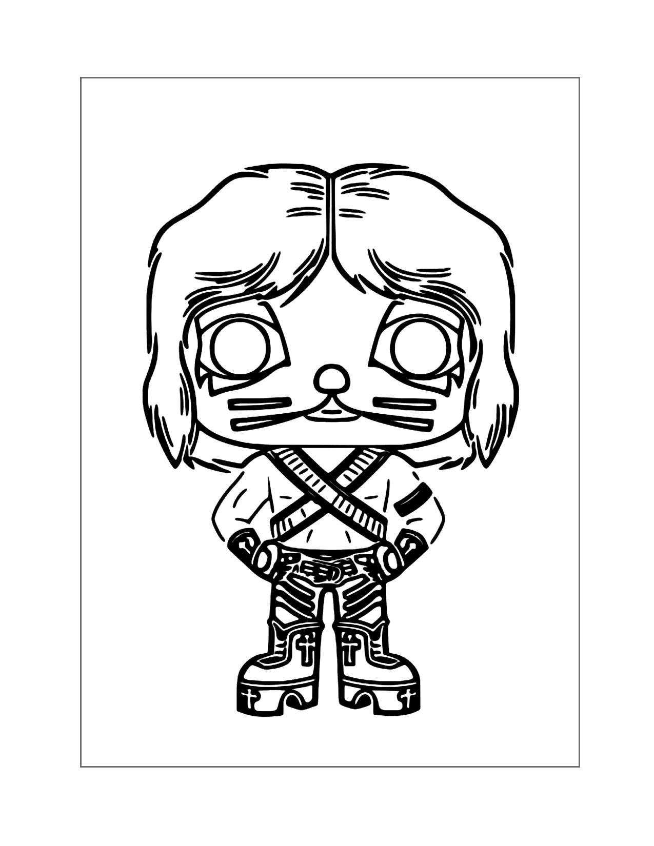 The Catman Peter Kriss Kiss Funko Pop Coloring Page