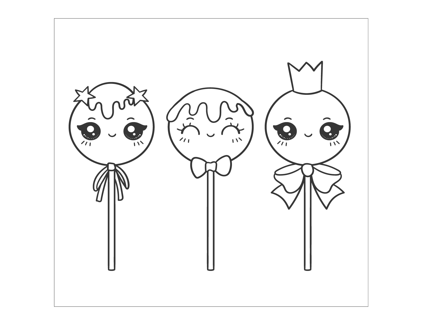 The Cutest Candy Coloring Page