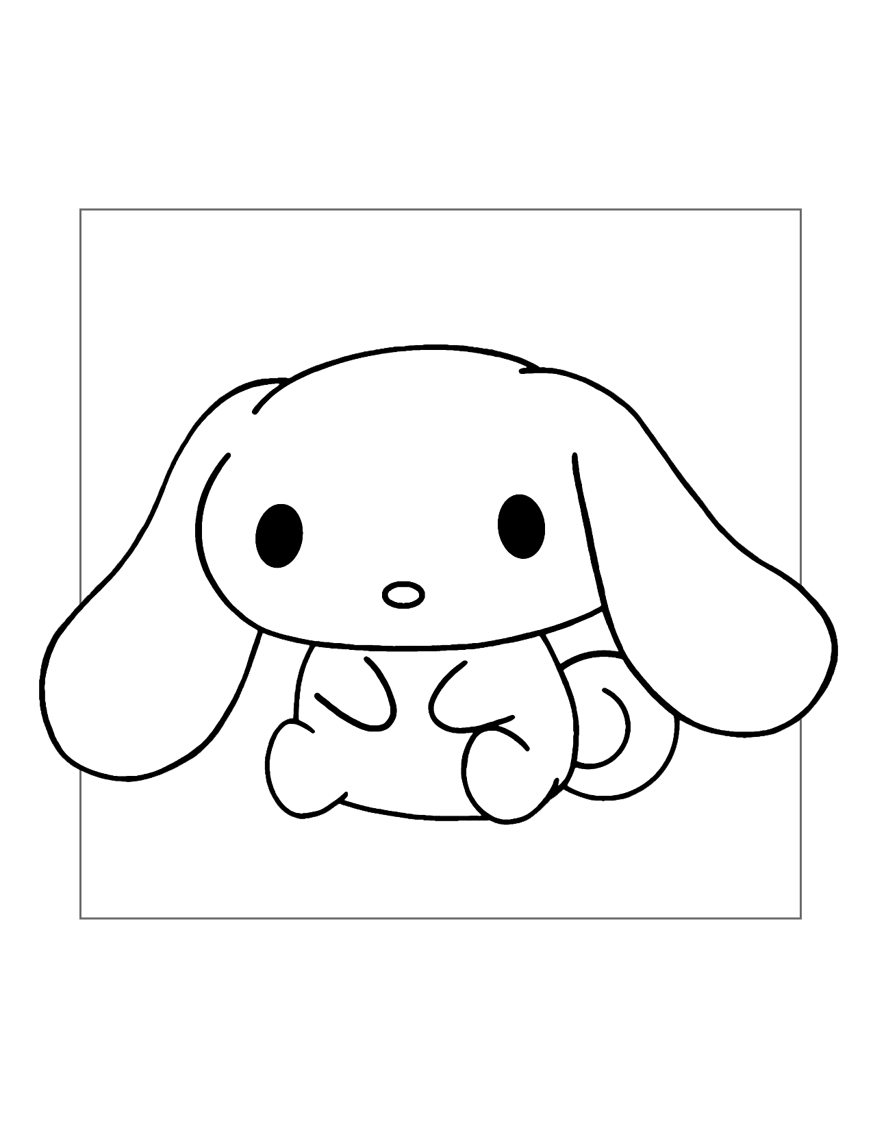 The Cutest Cinnamoroll Coloring Page