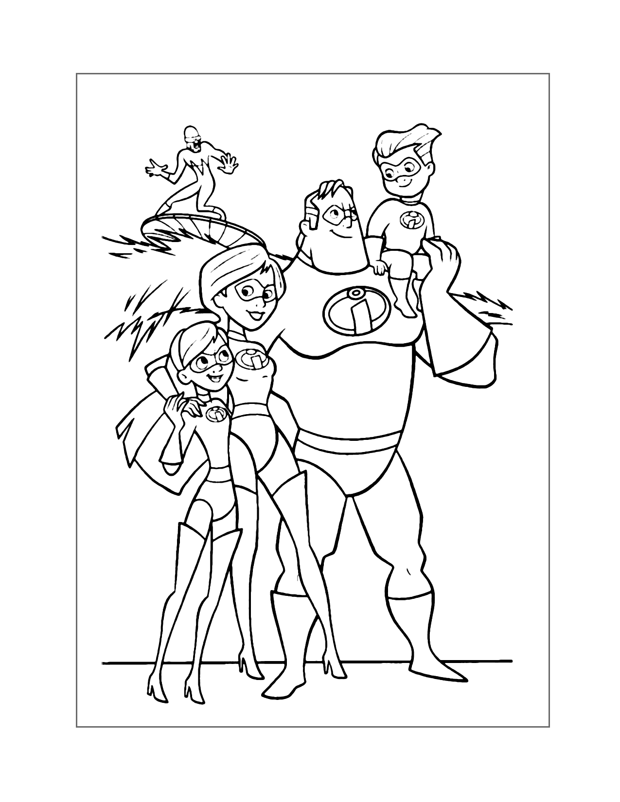 The Incredibles Movie Coloring Page