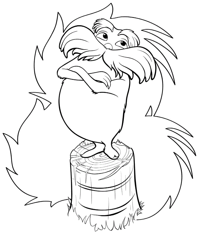 The Lorax Coloring Page